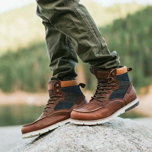 TERRITORY BOOTS Men\'s13 BROWN Mack Moc Toe Boot main image 6